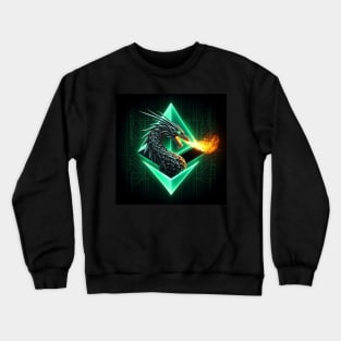 Ethereum Crypto Currency Dragon Crewneck Sweatshirt